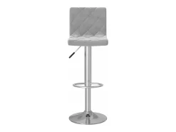 vidaxl Bancos de bar 2 pcs veludo -claro^ Banco