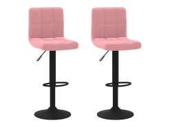 Banco* Bancos de bar 2 pcs veludo PT383055 Rosa