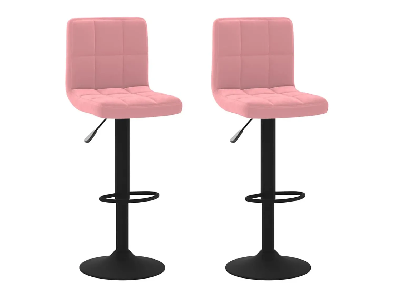 Banco* Bancos de bar 2 pcs veludo PT383055 Rosa