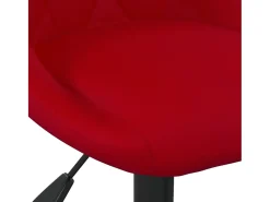 vidaxl Bancos de bar 2 pcs veludo tinto^ Banco