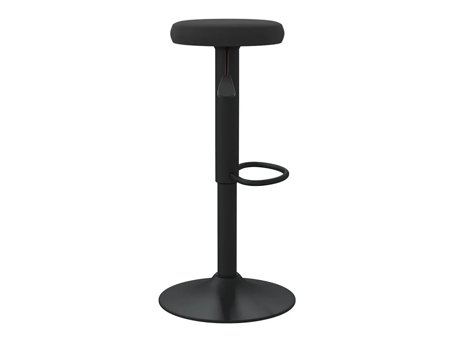 Banco*vidaxl Bancos de bar 2 pcs veludo Preto