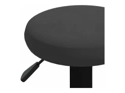 Banco*vidaxl Bancos de bar 2 pcs veludo Preto