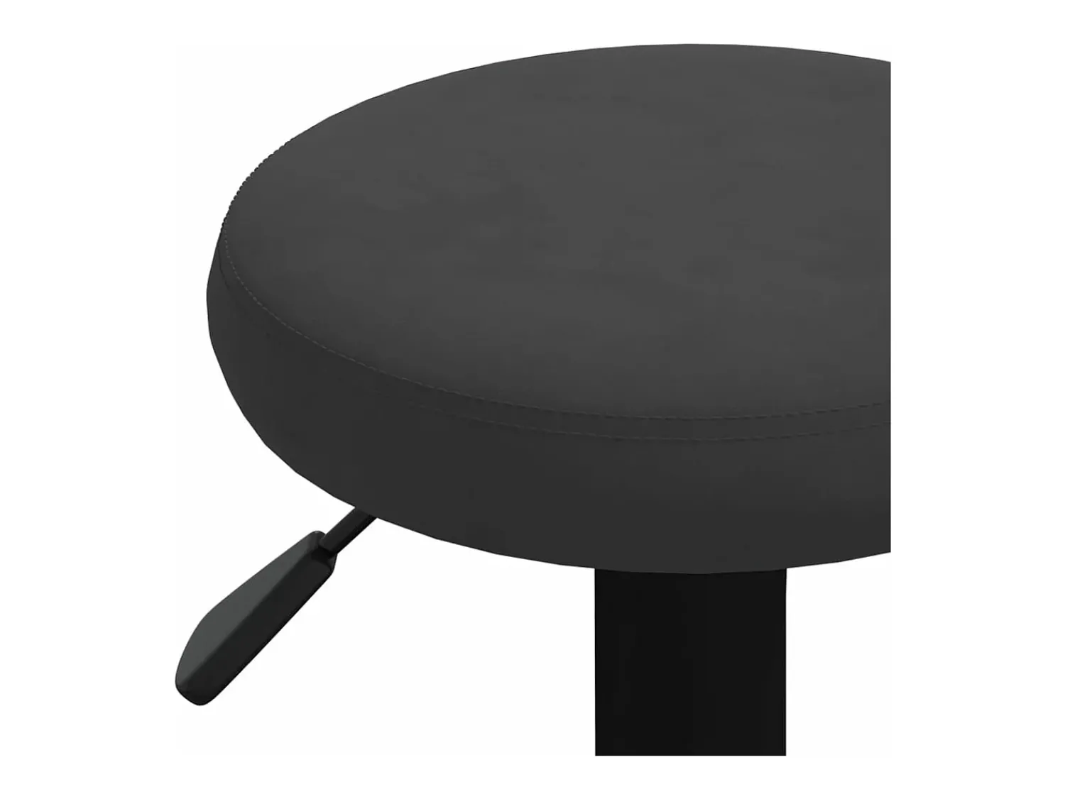 Banco*vidaxl Bancos de bar 2 pcs veludo Preto