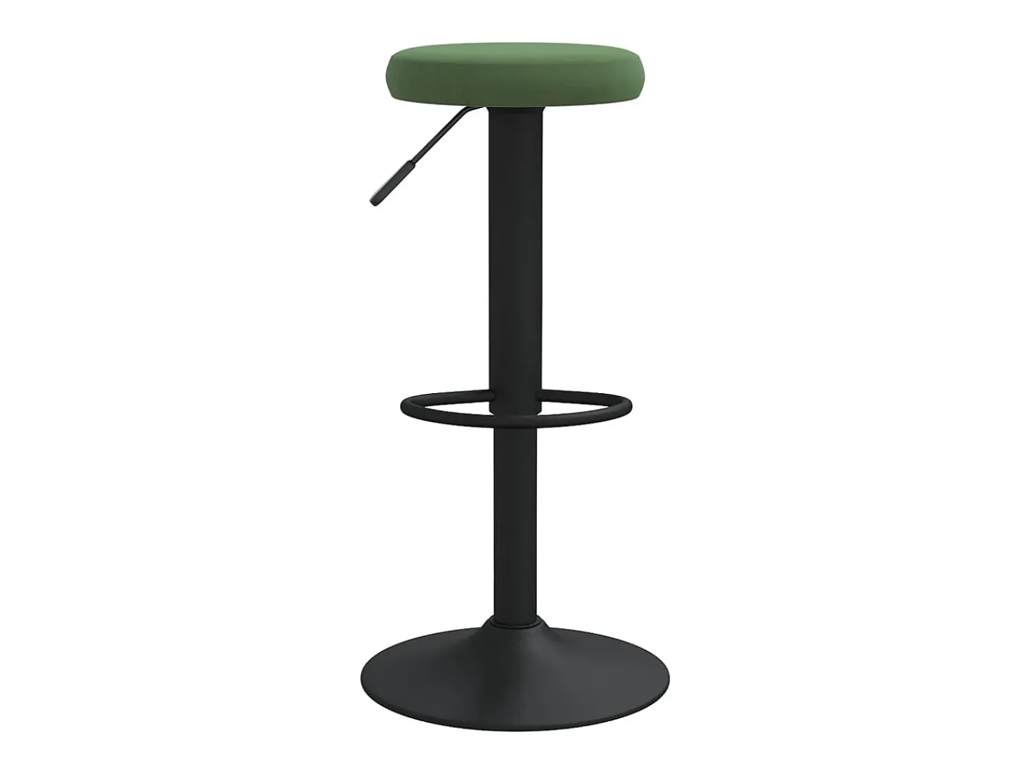 Banco*vidaxl Bancos de bar 2 pcs veludo -escuro Verde