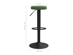 Banco*vidaxl Bancos de bar 2 pcs veludo -escuro Verde