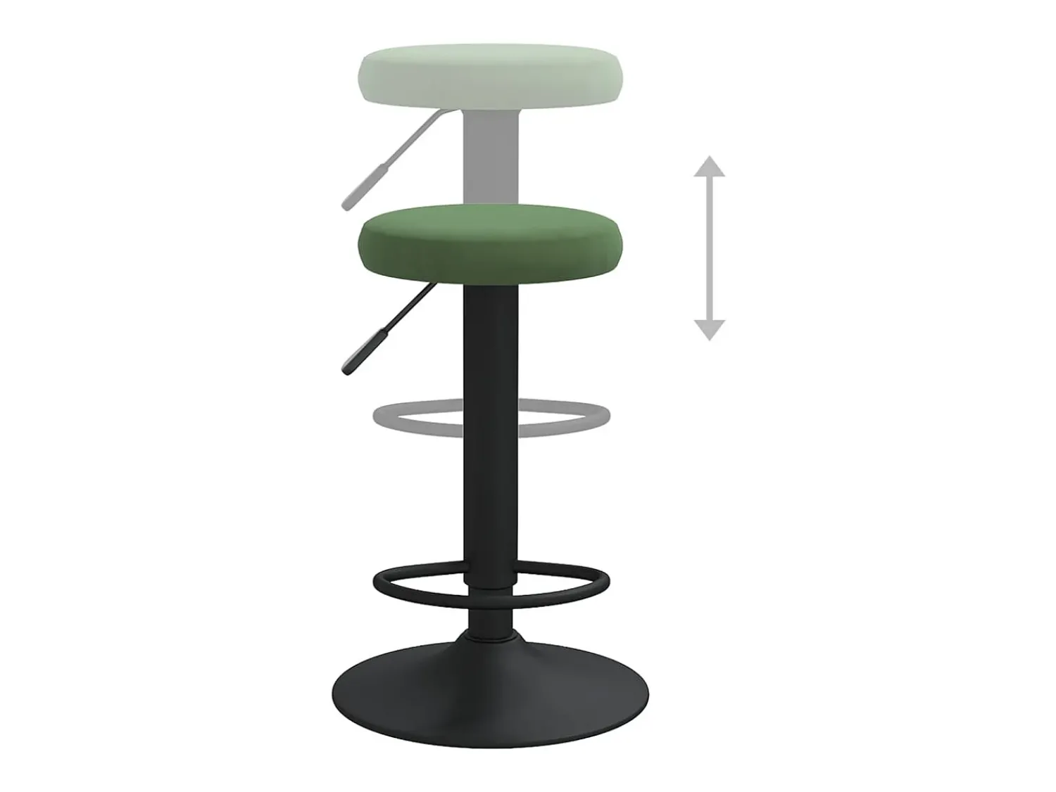 Banco*vidaxl Bancos de bar 2 pcs veludo -escuro Verde
