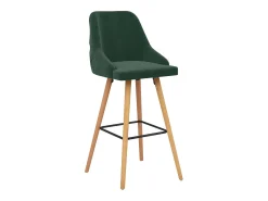Outlet vidaxl Bancos de bar 2 pcs veludo -escuro Verde