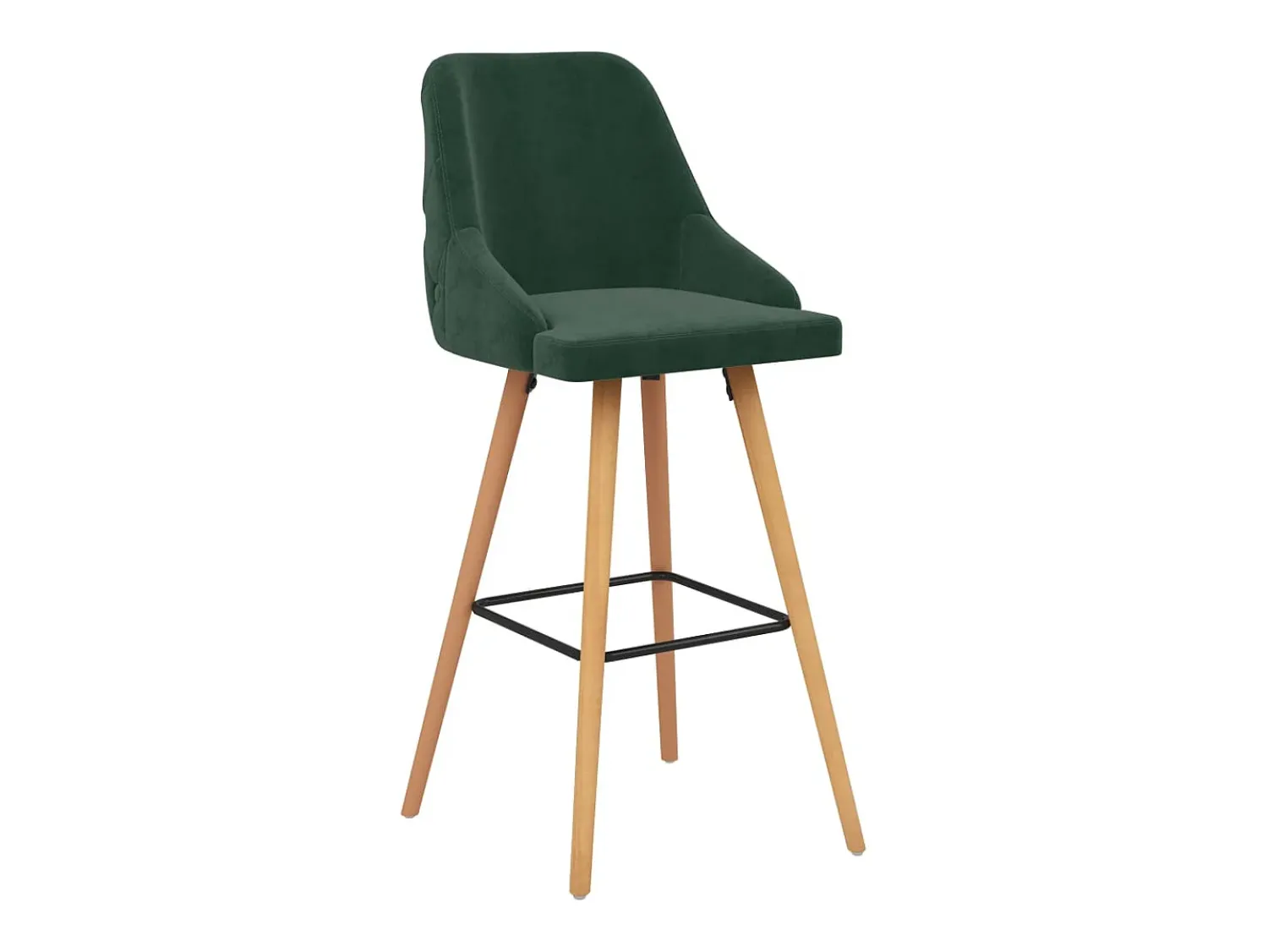 Outlet vidaxl Bancos de bar 2 pcs veludo -escuro Verde