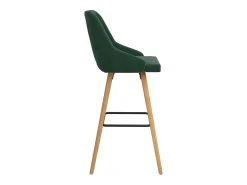 Outlet vidaxl Bancos de bar 2 pcs veludo -escuro Verde