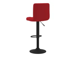Banco*vidaxl Bancos de bar 2 pcs veludo tinto Vermelho