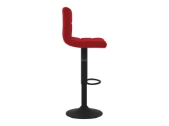 Banco*vidaxl Bancos de bar 2 pcs veludo tinto Vermelho