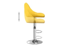 Clearance vidaxl Bancos de bar 2 pcs veludo mostarda Amarelo
