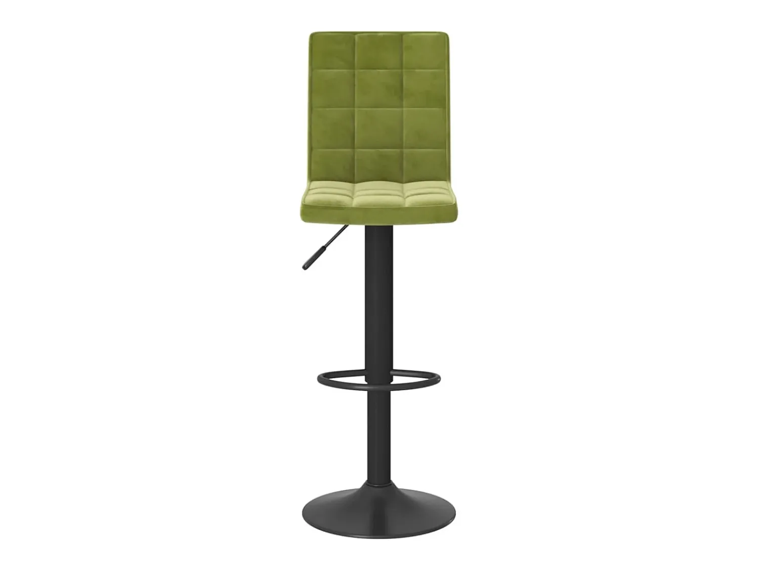 Banco*vidaxl Bancos de bar 2 pcs veludo -claro Verde