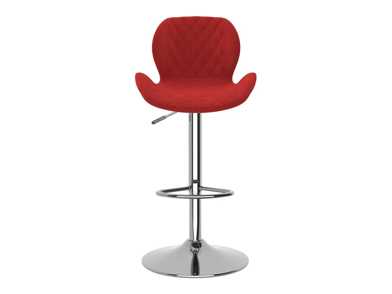 Discount vidaxl Bancos de bar 2 pcs veludo tinto Vermelho