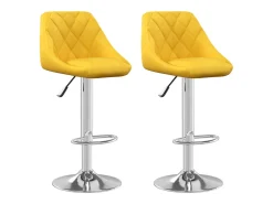 Clearance Bancos de bar 2 pcs veludo mostarda PT896841 Amarelo
