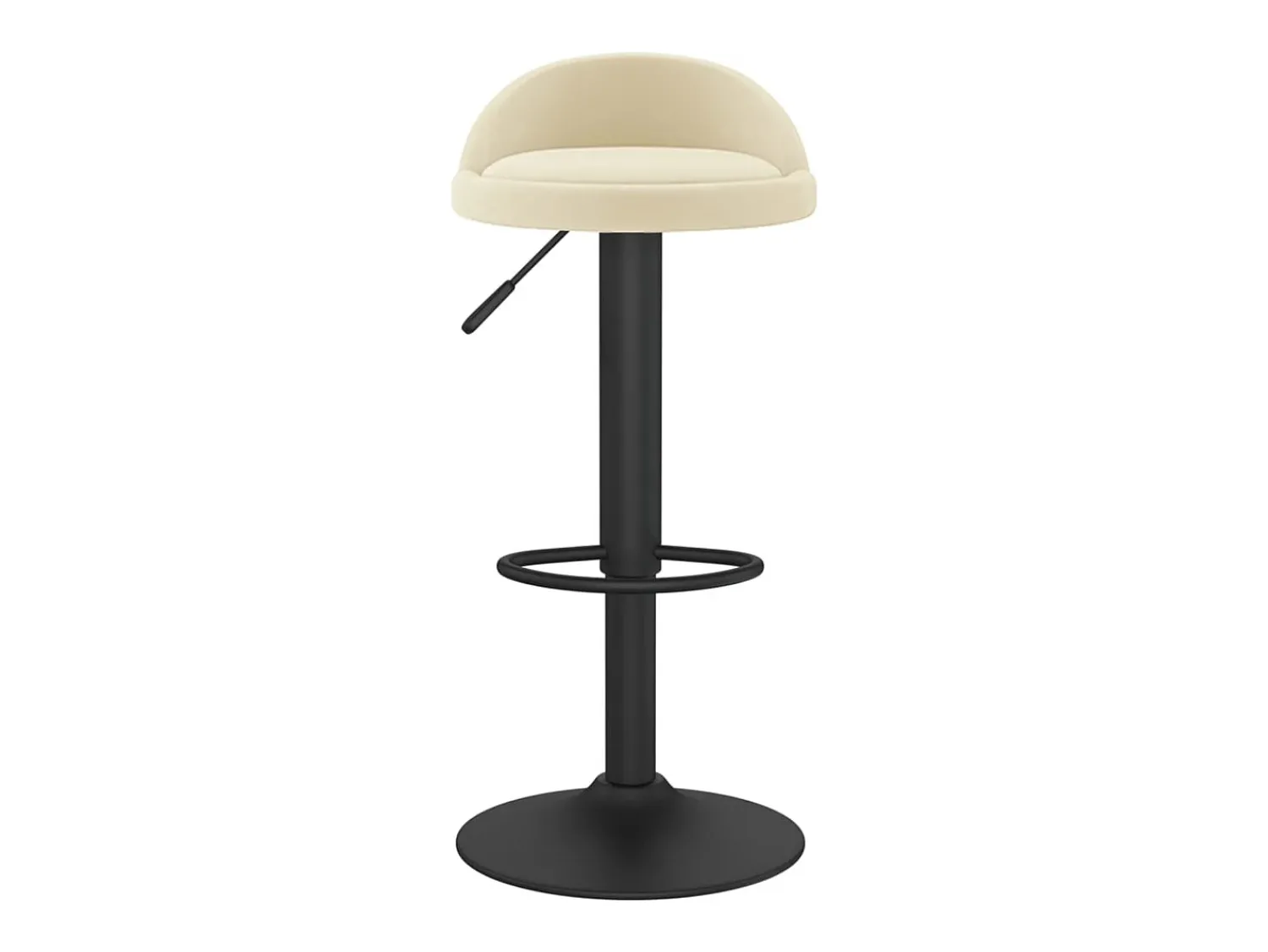 Banco|vidaxl Bancos de bar 2 pcs veludo Creme
