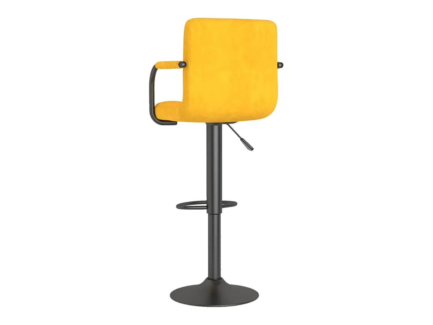 Outlet vidaxl Bancos de bar 2 pcs veludo mostarda Amarelo