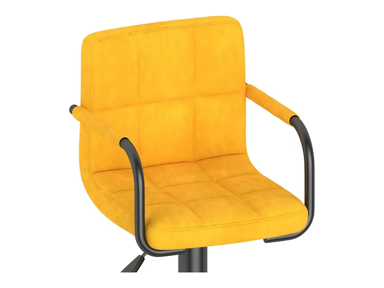 Outlet vidaxl Bancos de bar 2 pcs veludo mostarda Amarelo