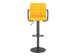 Outlet vidaxl Bancos de bar 2 pcs veludo mostarda Amarelo