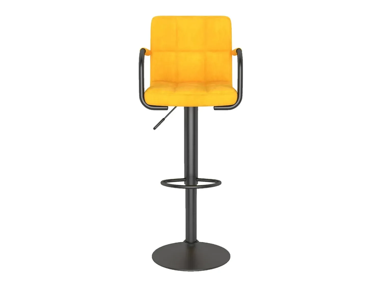 Outlet vidaxl Bancos de bar 2 pcs veludo mostarda Amarelo