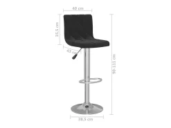 vidaxl Bancos de bar 2 pcs veludo^ Banco