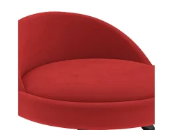 Banco*vidaxl Bancos de bar 2 pcs veludo tinto Vermelho