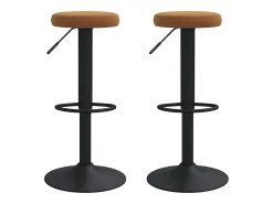 vidaxl Bancos de bar 2 pcs veludo^ Banco
