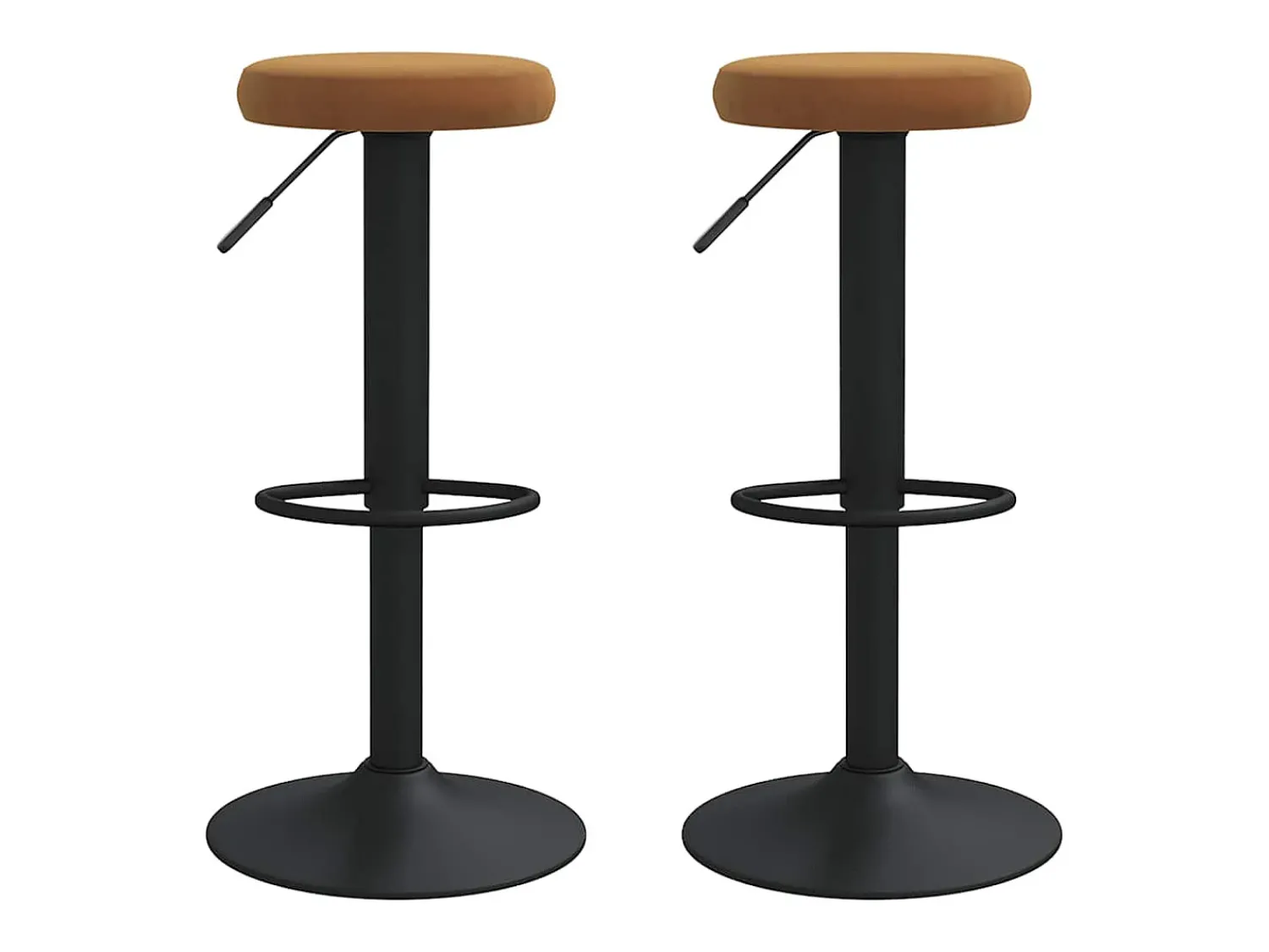 vidaxl Bancos de bar 2 pcs veludo^ Banco