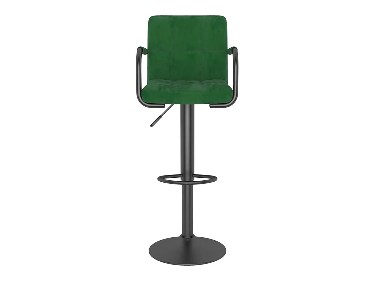 Banco*vidaxl Bancos de bar 2 pcs veludo -escuro Verde