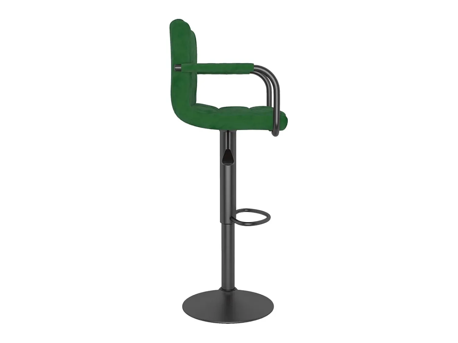 Banco*vidaxl Bancos de bar 2 pcs veludo -escuro Verde
