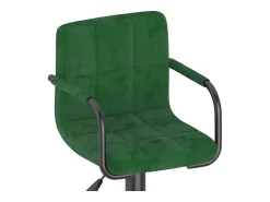 Banco*vidaxl Bancos de bar 2 pcs veludo -escuro Verde