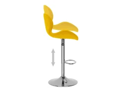 vidaxl Bancos de bar 2 pcs veludo mostarda^ Banco