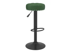 Banco*vidaxl Bancos de bar 2 pcs veludo -escuro Verde