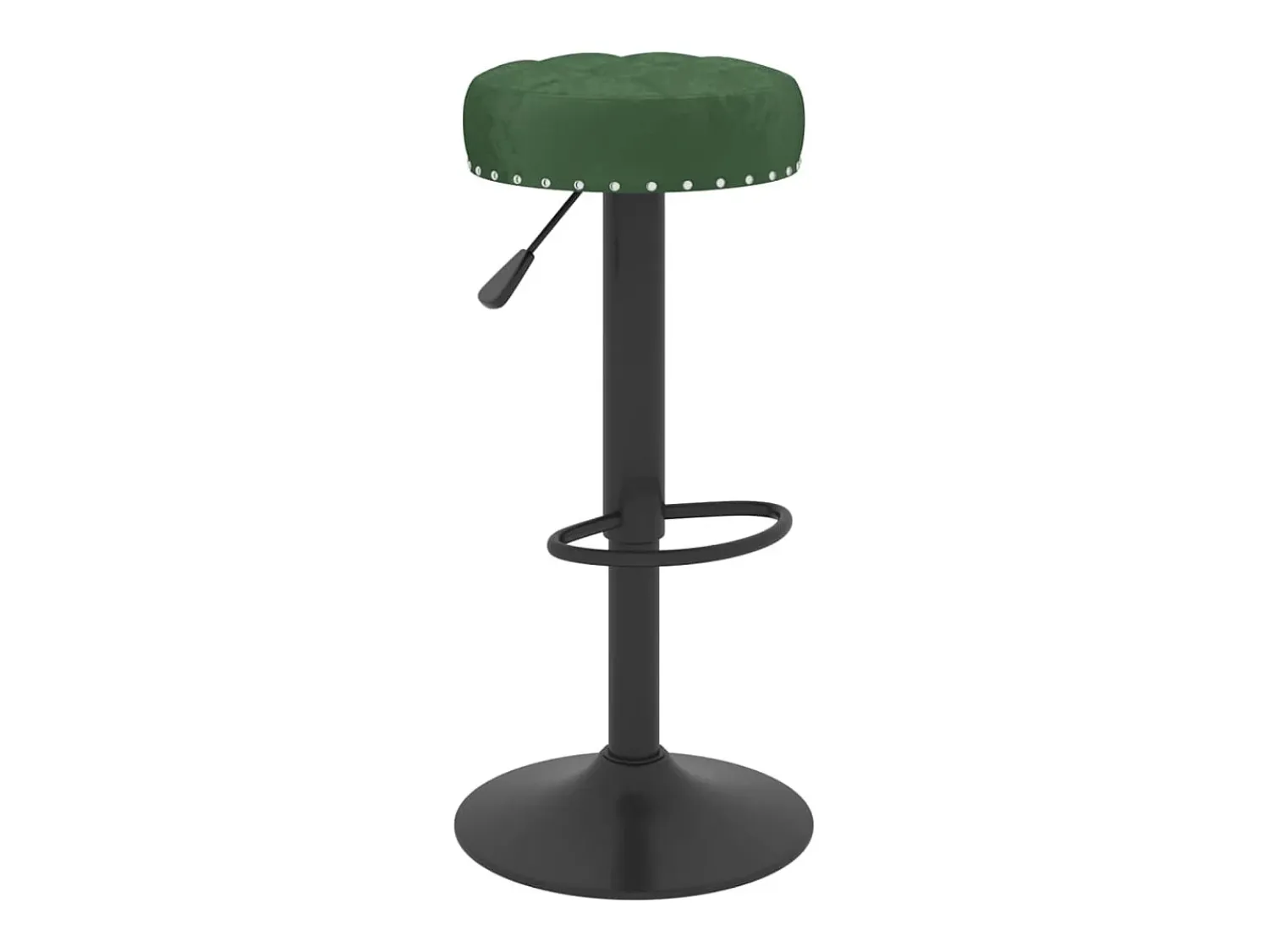 Banco*vidaxl Bancos de bar 2 pcs veludo -escuro Verde