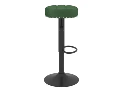 Banco*vidaxl Bancos de bar 2 pcs veludo -escuro Verde