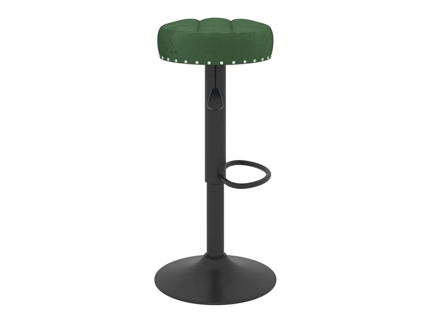 Banco*vidaxl Bancos de bar 2 pcs veludo -escuro Verde