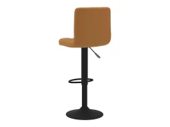 Banco*vidaxl Bancos de bar 2 pcs veludo Castanho