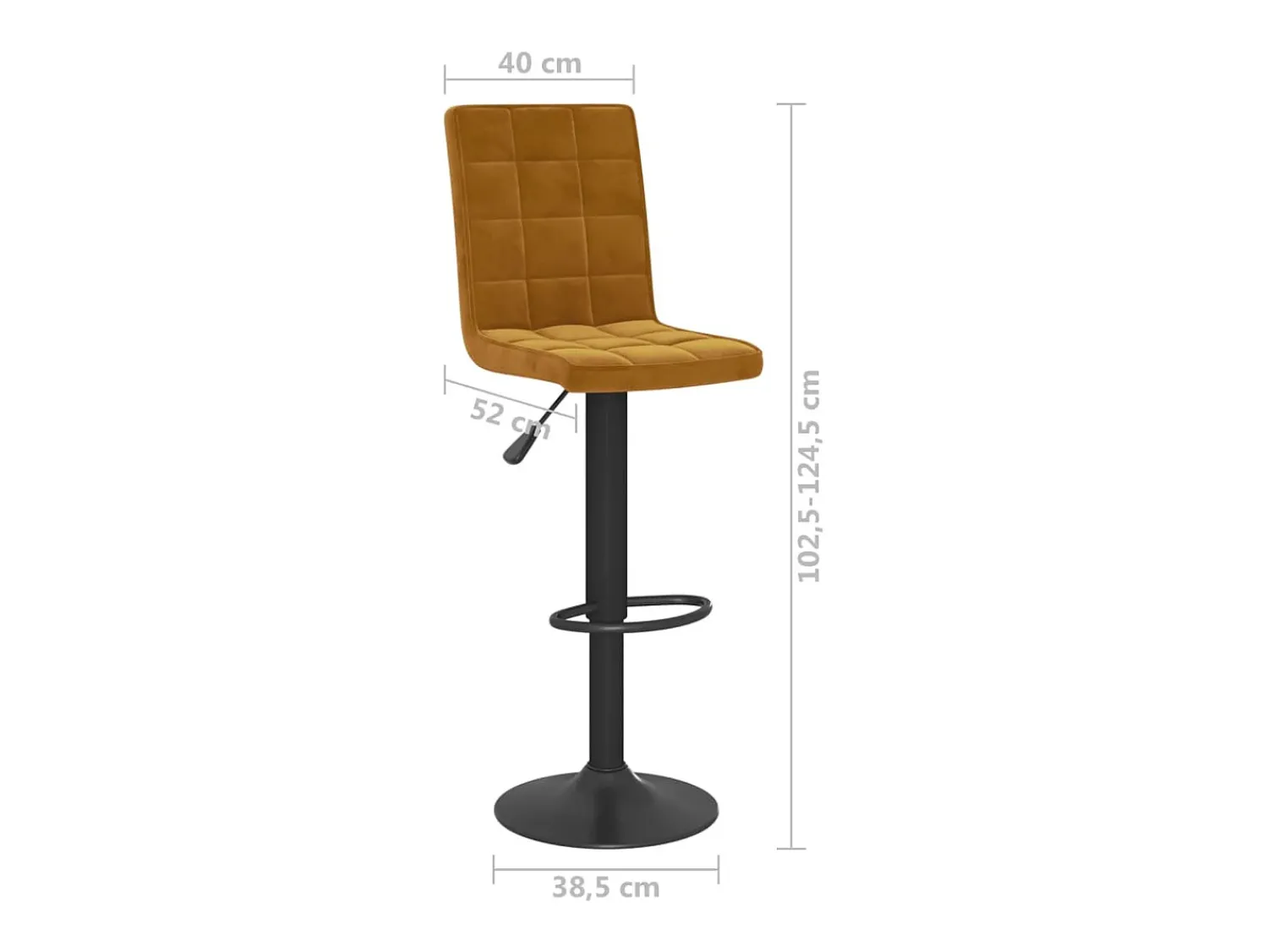 Banco|vidaxl Bancos de bar 2 pcs veludo Castanho
