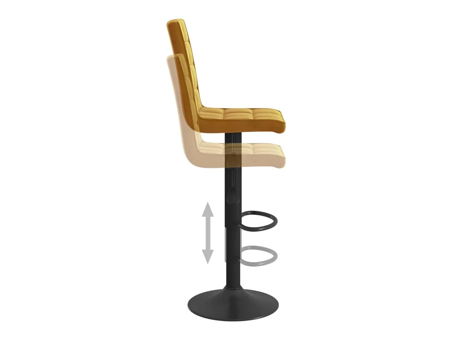 Banco|vidaxl Bancos de bar 2 pcs veludo Castanho
