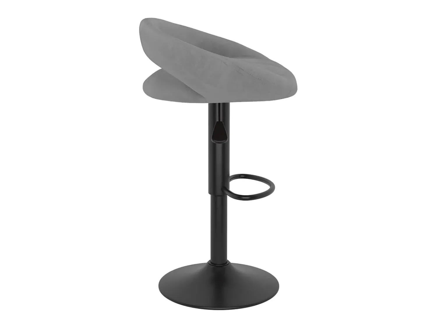 Banco*vidaxl Bancos de bar 2 pcs veludo -claro Cinzento