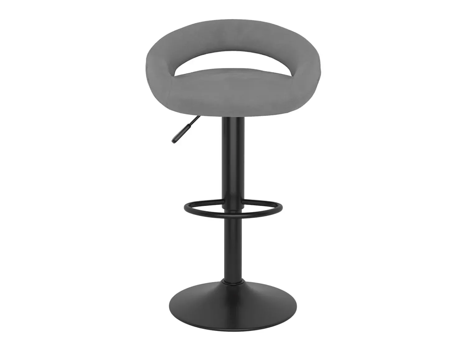 Banco*vidaxl Bancos de bar 2 pcs veludo -claro Cinzento