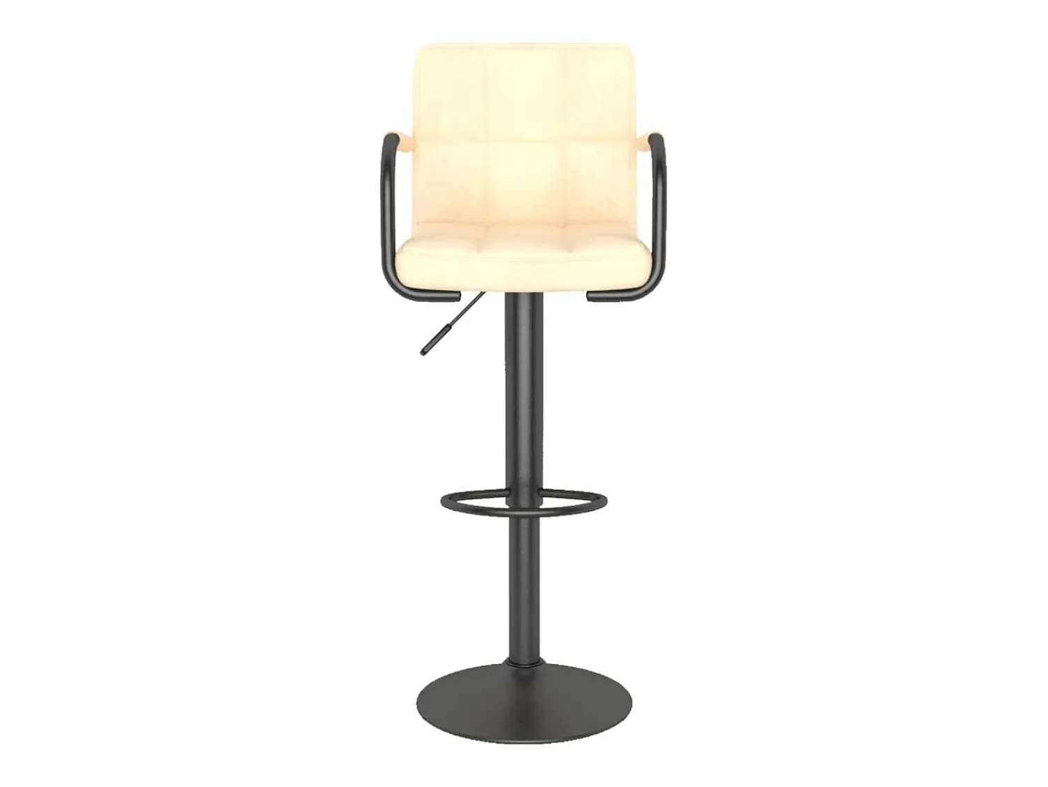 Banco|vidaxl Bancos de bar 2 pcs veludo Creme