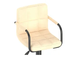 Banco|vidaxl Bancos de bar 2 pcs veludo Creme