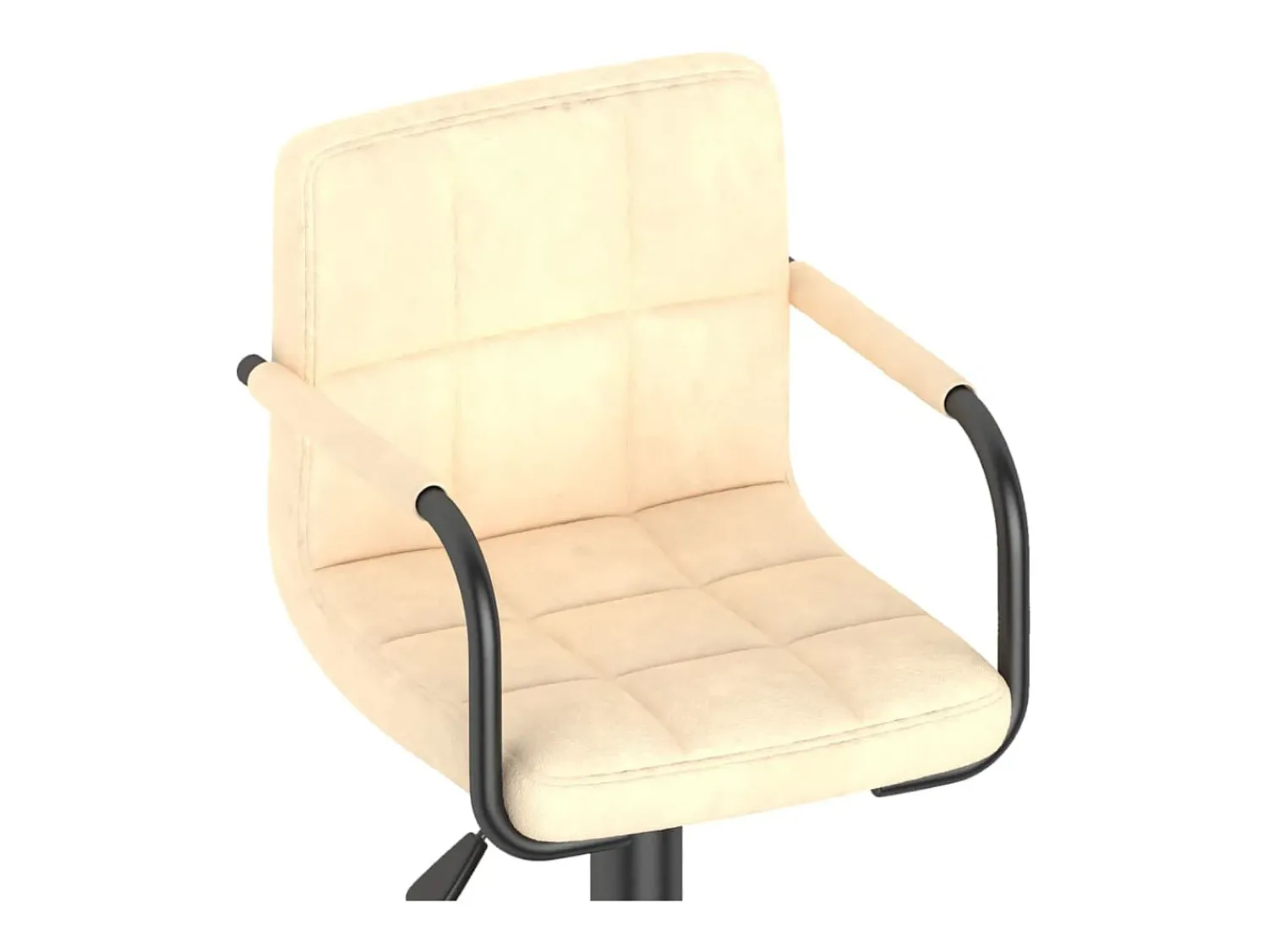 Banco|vidaxl Bancos de bar 2 pcs veludo Creme