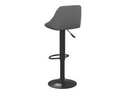 Banco*vidaxl Bancos de bar 2 pcs veludo -escuro Cinzento