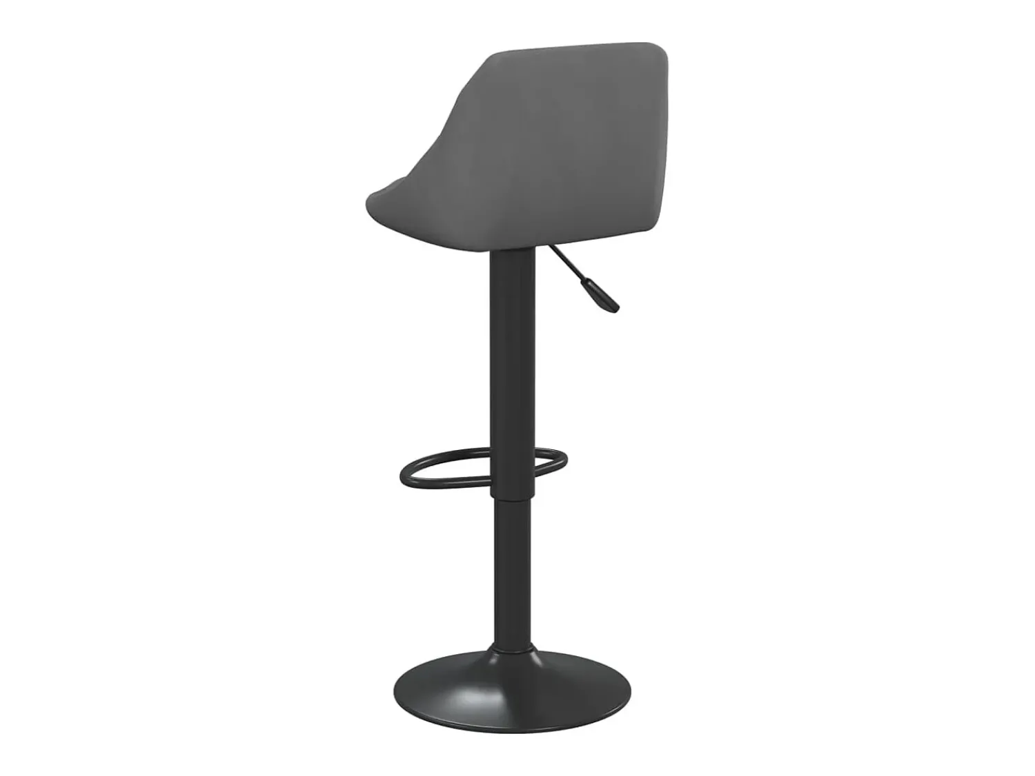 Banco*vidaxl Bancos de bar 2 pcs veludo -escuro Cinzento
