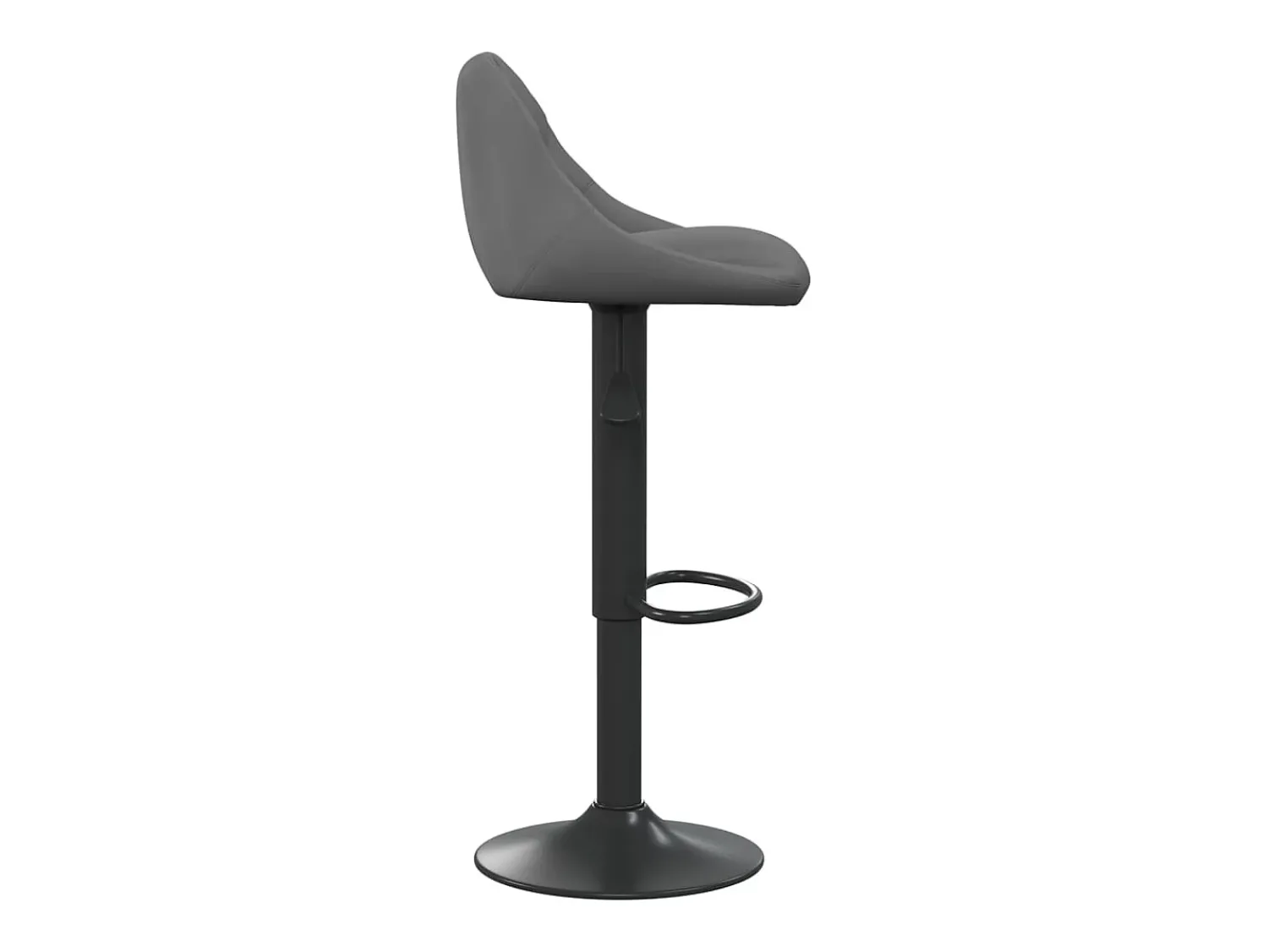 Banco*vidaxl Bancos de bar 2 pcs veludo -escuro Cinzento