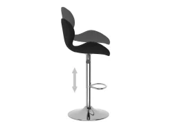 Banco*vidaxl Bancos de bar 2 pcs veludo Preto