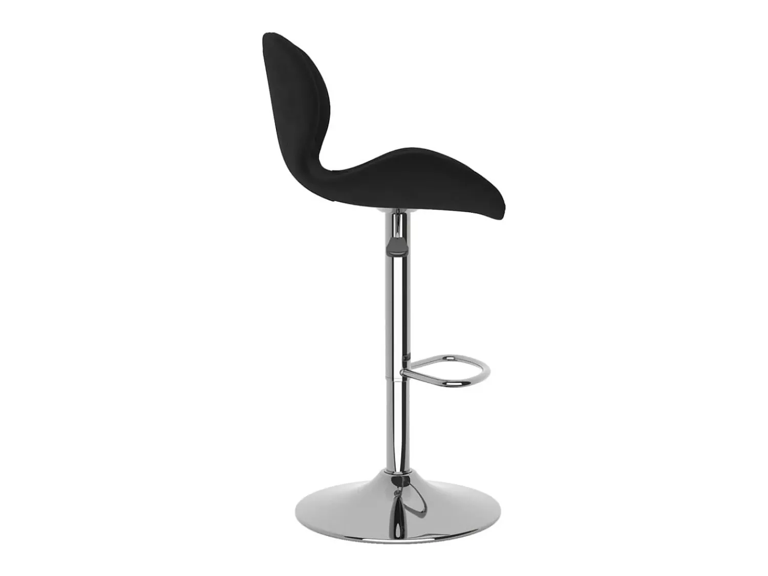 Banco*vidaxl Bancos de bar 2 pcs veludo Preto