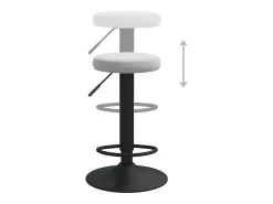 Banco|vidaxl Bancos de bar 2 pcs veludo -claro Cinzento